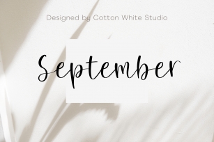 September Font Download