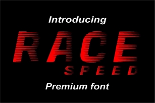 Race Speed Font Download