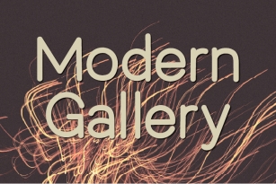 Modern Gallery Font Download