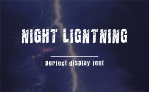 Night Lightning Font Download
