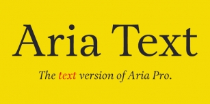 Aria Text Font Download