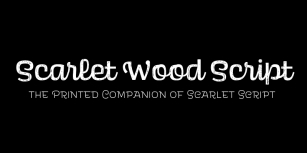 Scarlet Wood Font Download