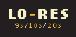 Lo-Res Font Download