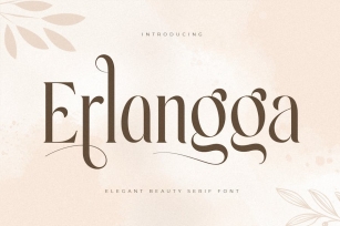 Erlangga - Elegant Beauty Serif Font Font Download