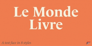 Le Monde Livre Font Download