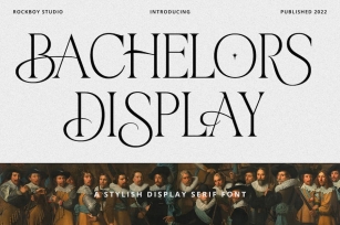 Bachelors Display Font Download