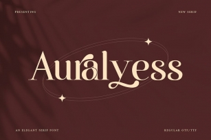 Auralyess - Elegant Serif Font Font Download