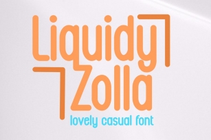 Liquidy Zolla - Casual Font Font Download