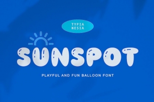 Sunspot - Funny Funky Cute Playful Balloon font Font Download
