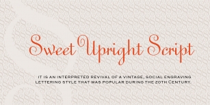 Sweet Upright Script Font Download