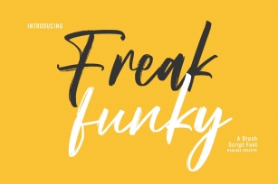 Freak Funky Brush Script Font Download