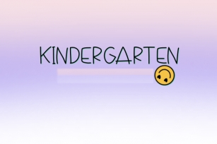 Kindergarten Font Download