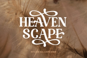 Heaven Scape - Stylish All Caps Font Download
