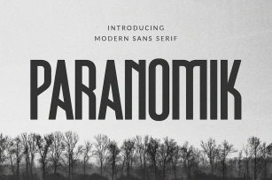 Paranomik – Modern Sans Serif Font Download