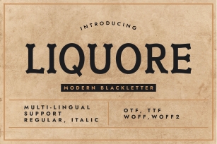 Liquore Font Download