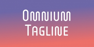 Omnium Tagline Font Download