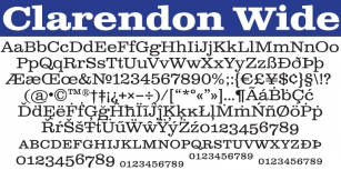 Clarendon Wide Font Download