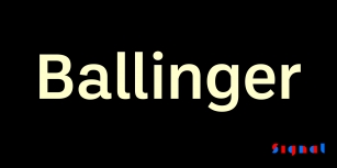 Ballinger Font Download