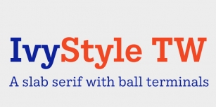 Ivy Style TW Font Download