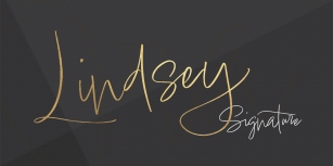 Lindsey Signature Font Download