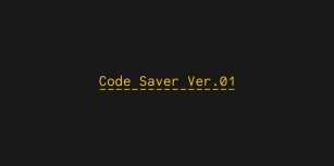 Code Saver Font Download