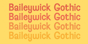 Baileywick JF Gothic Font Download
