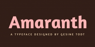 Amaranth Font Download