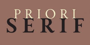 Priori Serif Font Download