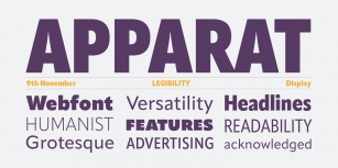 Apparat Extra Condensed Font Download