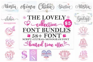 The Lovely Collection Bundle Font Download