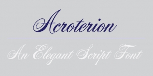 AcroterionJF Font Download