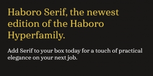 Haboro Serif Font Download