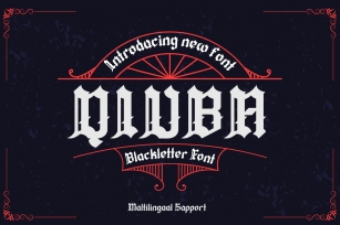 QIUBA Blackletter Font Download