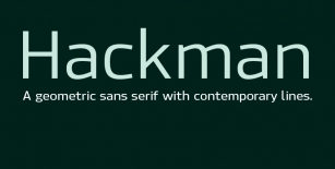 Hackman Font Download