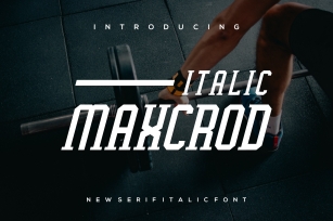ItalicMaxcrod-Italic Font Download