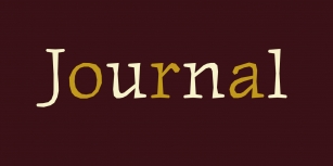 Journal Font Download