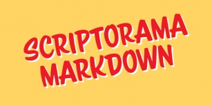 Scriptorama Markdown JF Font Download