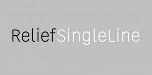 Relief SingleLine Font Download