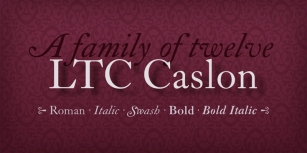 LTC Caslon Pro Font Download