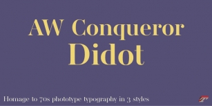 AW Conqueror Didot Font Download