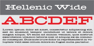 Hellenic Wide JF Font Download