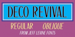 Deco Revival JNL Font Download