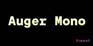 Auger Mono Font Download