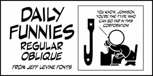 Daily Funnies JNL Font Download