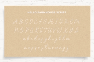 Hello Farmhouse Scrip Font Download