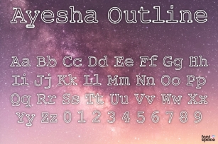 Ayesha Outline Font Download