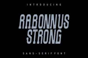 Rabonnus Strong Font Download