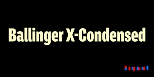 Ballinger X-Condensed Font Download