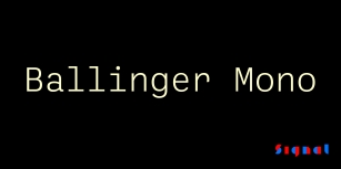 Ballinger Mono Font Download