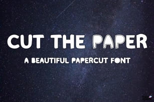 Cut The Paper Font Download